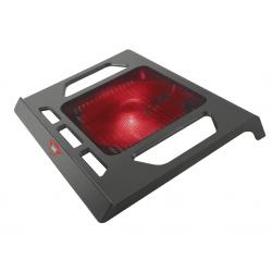 Trust Gaming GXT 220 Kuzo Base de Refrigeracion para Portatil hasta 17.3" - Ventilador Silencioso con Iluminacion Roja - Color N