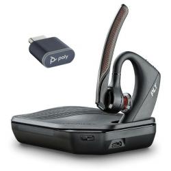 Plantronics Voyager 5200-V2 UC Auricular Monoaural con Microfono Bluetooth 5.2 - Alcance hasta 50m con Dongle - Autonomia hasta 