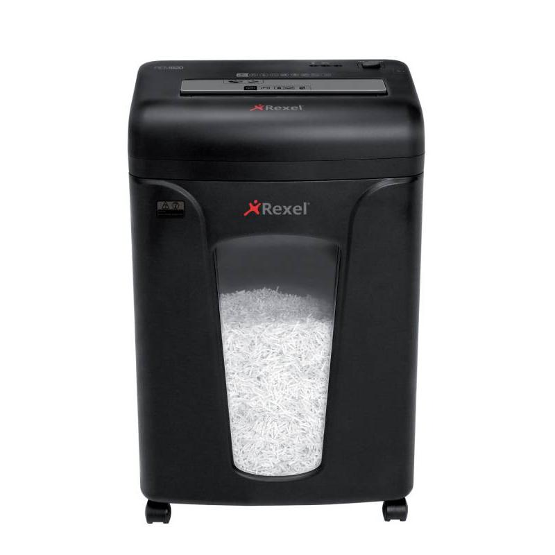 Rexel Mercury Destructora Microcorte - Antiatasco - Hasta 8 Hojas - Destruye Grapas, Clips y Cds - Capacidad Papelera 21L, 220 H