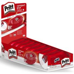 Pritt Compact Roller Adhesivo Permanente 8.4mm x 10m - Aplicacion Limpia - Preciso y Reciclable