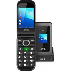 SPC Jasper Telefono Movil para Mayores 2 4G - Doble Pantalla - Compatible con Audifonos - Boton SOS - Bateria de 1600 Mah - Inst
