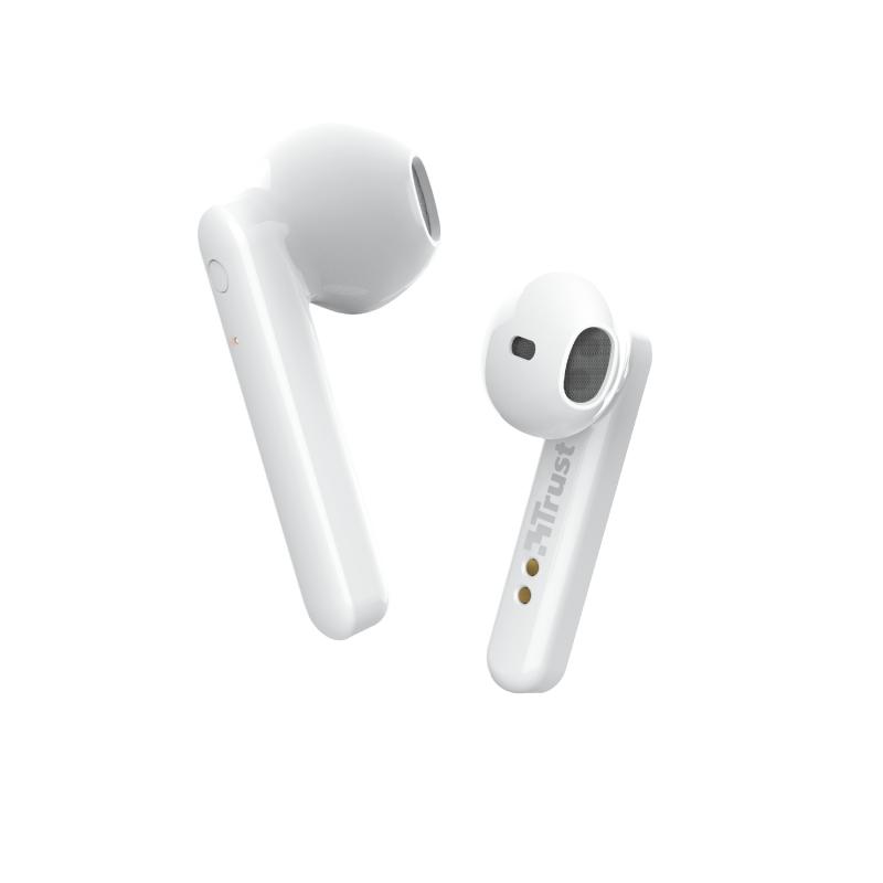 Trust Primo Touch Auriculares Inalambricos Bluetooth 5.0 - Control Tactil - Autonomia hasta 10h - Alcance 10m - Estuche de Carga