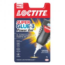 Loctite Superglue-3 Control Power Gel 3gr - Adhesivo Instantaneo Flexible y Extrafuerte - Resistente a Golpes. Torsiones y Vibra