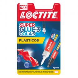 Loctite Superglue-3 Plasticos Dificiles Bl 4ml + 2gr - Pegamento Transparente y Liquido - Formulado para Plasticos Dificiles - F