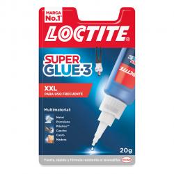 Loctite Superglue-3 XXL Bl 20Gr - Adhesivo Universal Instantaneo - Transparente y Secado Rapido - Resistente al Agua y Temperatu