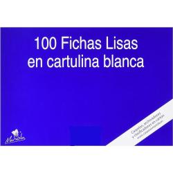 Mariola Pack de 100 Fichas Lisas Nº1 para Fichero - Medidas 95x65mm - Color Blanco