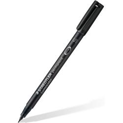 Staedtler Lumocolor Permanent 313 Rotulador Permanente de Punta Fina - Trazo 0.4mm - Secado Rapido - Color Negro