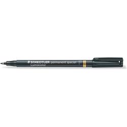 Staedtler Lumocolor Permanent 319 Rotulador Permanente de Punta Fina - Trazo 0.6mm - Para Aplicaciones Especiales - Secado Rapid