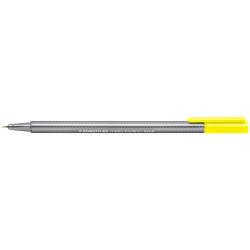 Staedtler Triplus Fineliner 334 Rotulador de Punta Fina - Trazo de 0.3mm - Tinta Base de Agua - Color Amarillo Neon