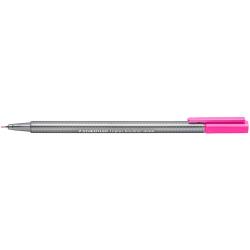 Staedtler Triplus Fineliner 334 Rotulador de Punta Fina - Trazo de 0.3mm - Tinta Base de Agua - Color Rosa Neon