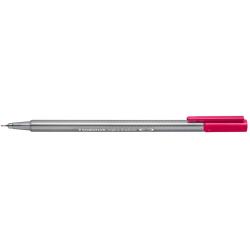 Staedtler Triplus Fineliner 334 Rotulador de Punta Fina - Trazo de 0.3mm - Tinta Base de Agua - Color Rojo Burdeos