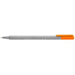 Staedtler Triplus Fineliner 334 Rotulador de Punta Fina - Trazo de 0.3mm - Tinta Base de Agua - Color Naranja