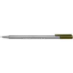 Staedtler Triplus Fineliner 334 Rotulador de Punta Fina - Trazo de 0.3mm - Tinta Base de Agua - Color Verde Oliva