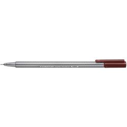 Staedtler Triplus Fineliner 334 Rotulador de Punta Fina - Trazo de 0.3mm - Tinta Base de Agua - Color Marron Chocolate