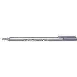 Staedtler Triplus Fineliner 334 Rotulador de Punta Fina - Trazo de 0.3mm - Tinta Base de Agua - Color Gris Paloma