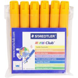 Staedtler Noris Watercolour 340 Pack de 6 Rotuladores de Gran Tamaño - Trazo 3mm Aprox - Lavable Facilmente - Tinta Base de Agua