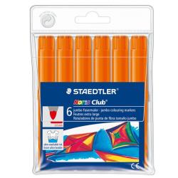 Staedtler Noris Watercolour 340 Pack de 6 Rotuladores de Gran Tamaño - Trazo 3mm Aprox - Lavable Facilmente - Tinta Base de Agua