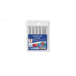 Staedtler Noris Watercolour 340 Pack de 6 Rotuladores de Gran Tamaño - Trazo 3mm Aprox - Lavable Facilmente - Tinta Base de Agua