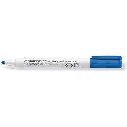 Staedtler Lumocolor 341 Marcador para Pizarra Blanca - Punta Biselada 1 - 2mm Aprox - Secado Rapido - Color Azul