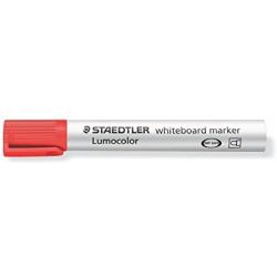 Staedtler Lumocolor 351 Rotulador para Pizarra - Punta Redonda - Trazo 2mm - Capuchon con Clip - Color Rojo