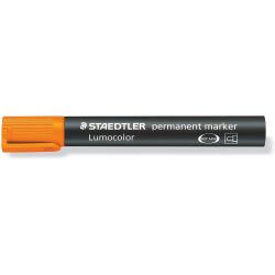 Staedtler Lumocolor 352 Rotulador Permanente - Punta Redonda - Trazo 2mm Aprox - Capuchon con Clip - Secado Rapido - Color Naran