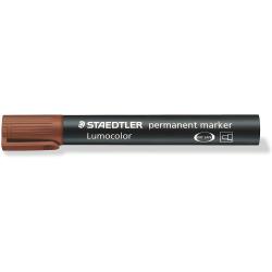 Staedtler Lumocolor 352 Rotulador Permanente - Punta Redonda - Trazo 2mm Aprox - Capuchon con Clip - Secado Rapido - Color Marro