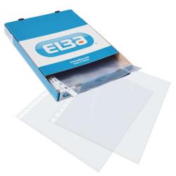 Elba Pack de 100 Fundas Multitaladro Standard Folio - Material de PP de 70? - Transparentes y Resistentes