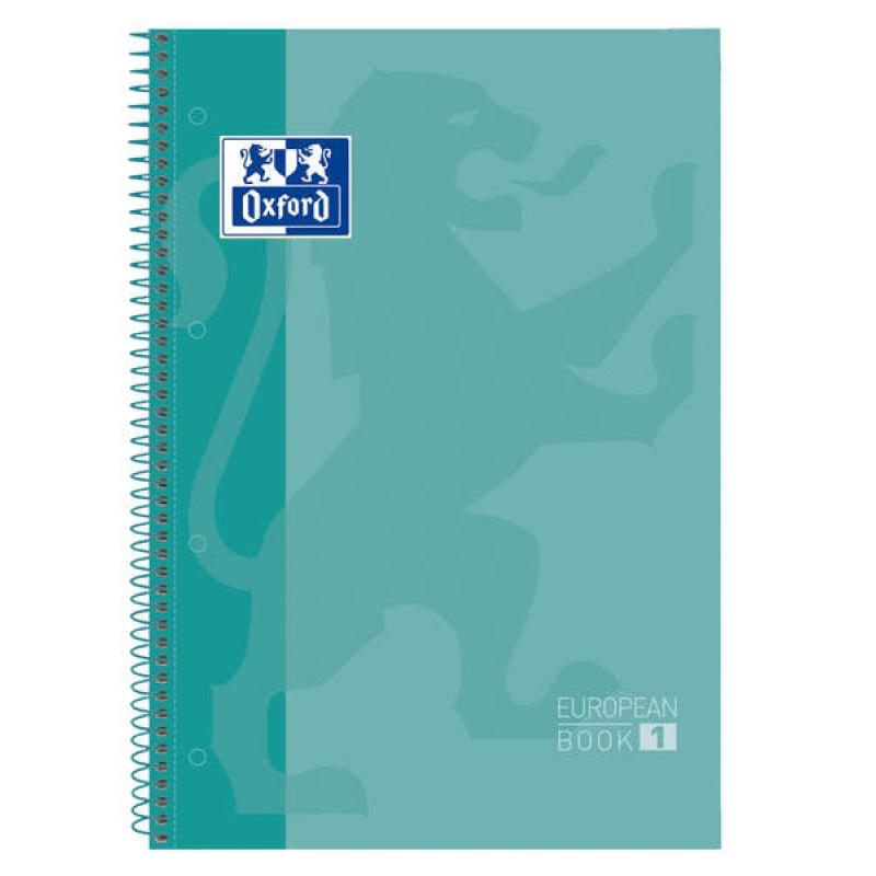 Oxford School Classic A4+ Europeanbook - Tapa Extradura - 80 Hojas - Color Ice Mint