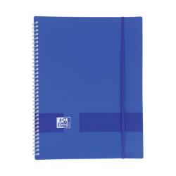 Oxford Live & Go A4 Carpeta de Fundas - Tapa de Plastico Opaco - Espiral 20 Fundas - Color Azul Marino