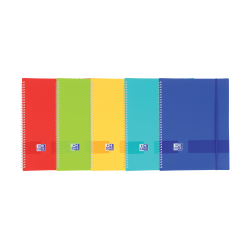 Oxford Live & Go A4 Carpeta de Fundas - Tapa de Plastico Opaco - Espiral 40 Fundas - Color Vivos