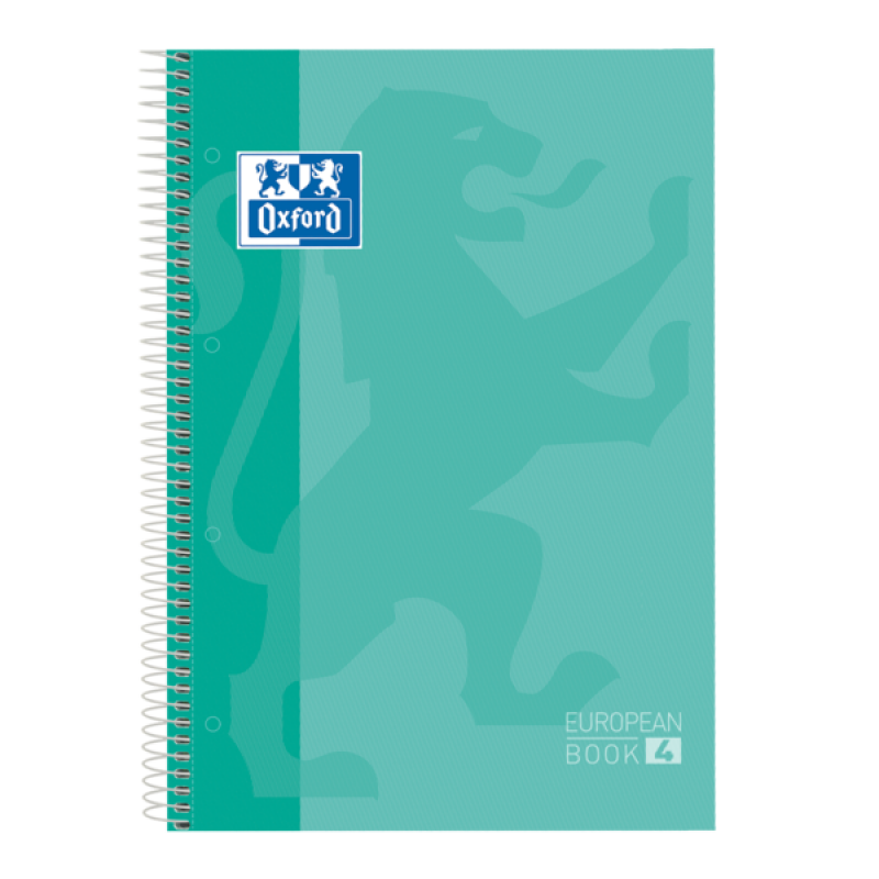 Oxford School Classic A5+ Europeanbook - Tapa Extradura Resistente - 50% mas Hojas Gratis - Cuadricula 5x5 - 120 Hojas - Color I