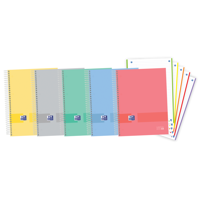 Oxford & You A4+ Europeanbook - Tapa Extradura Resistente - 5 Colores Surtidos - 120 Hojas