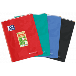 Oxford Easybook Kraft A4 - Tapa Blanda - Libreta Grapada - 1 Linea con 2 Margenes - 48 Hojas - Colores Surtidos