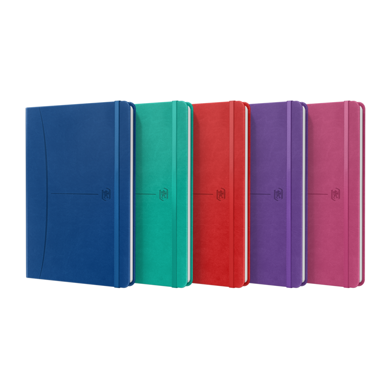 Oxford Signature Cuaderno Cosido Tapa Extradura A5 - 1 Linea - 80 Hojas - Colores Surtidos