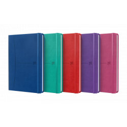 Oxford Signature Cuaderno Cosido Tapa Extradura A5 Liso - 80 Hojas - Colores Surtidos