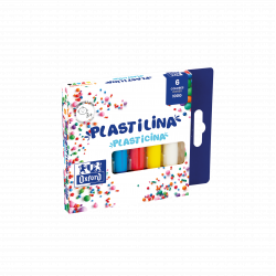 Oxford Plastilina 6 Colores 100gr - Ideal para Modelar y Crear Figuras - Textura Suave y Maleable - Colores Surtidos