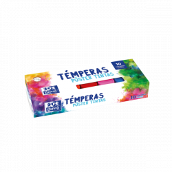 Oxford Temperas 20ml - Alta Pigmentacion - Facil de Mezclar - 10 Colores