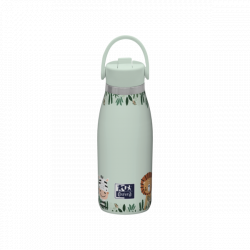 Oxford Runbott Kids Botella Termo 35cl - Recubrimiento Ceramico Interior - Capacidad de 35cl - Diseño en Verde - Ideal para Niño