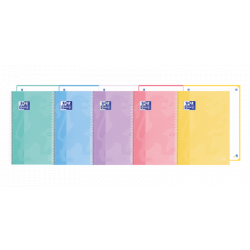 Oxford School Touch Europeanbook 1 Dotbook A4+ - Tapa Extradura - Dots 5x5 - 80 Hojas - Colores Surtidos