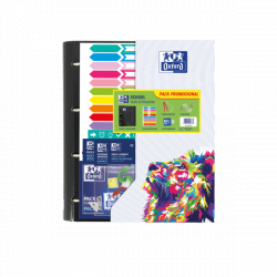 Oxford Europeanbinder Oxfcla A4+ - Carpeta de Tamaño A4+ - Diseño Escolar - Incluye Separadores - Colores Surtidos