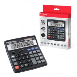 Erichkrause Dc-412 Calculadora Electronica de Sobremesa - Pantalla LCD de 12 Digitos - Memoria Doble - Funciones de Calculo Avan