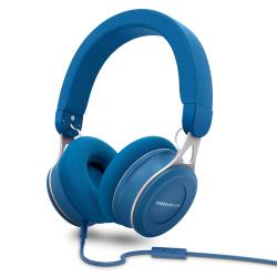 Energy Sistem Auriculares con Microfono - Ultraligeros y con Cable Plano Antienredos - Color Azul