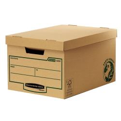 Fellowes Bankers Box Earth Maxi Contenedor de Archivos - Montaje Manual - Carton Reciclado Certificacion FSC - Color Marron
