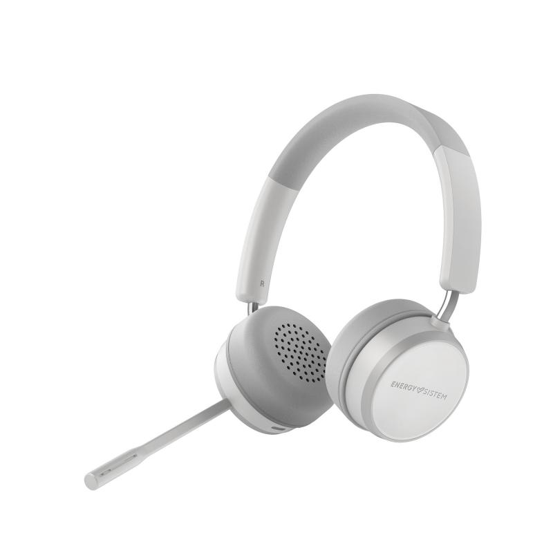 Energy Sistem Auriculares Inalambricos Office 6 - Bluetooth 5.0 - HQ Llamadas de Voz - Carga Rapida - Color Blanco