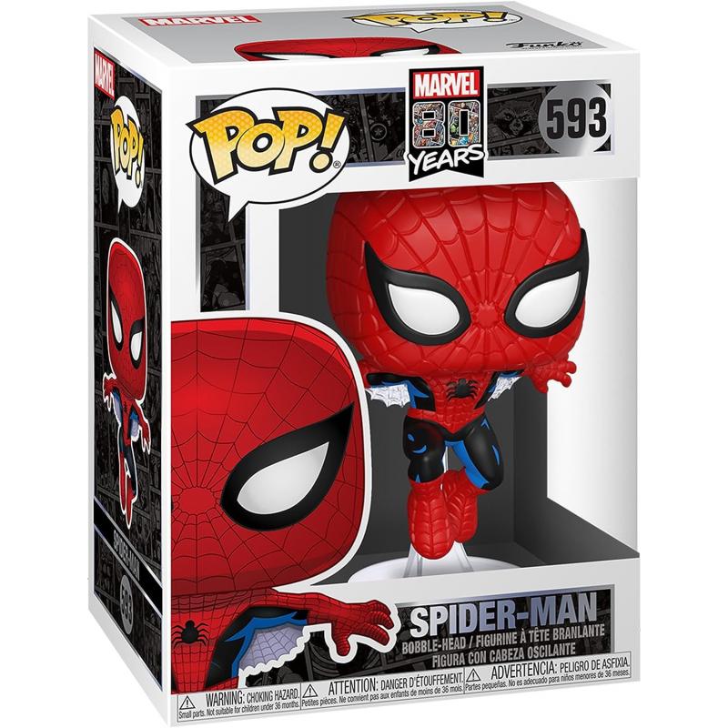 Funko Pop Marvel Spider-Man 80TH Primera Aparicion - Figura de Vinilo - Altura 9cm aprox.