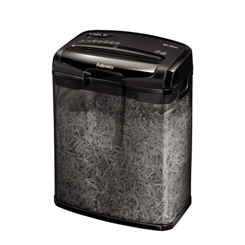 Fellowes M-7CM Destructora de Papel Manual Corte en Particulas - Destruye hasta 7 Hojas - 13L