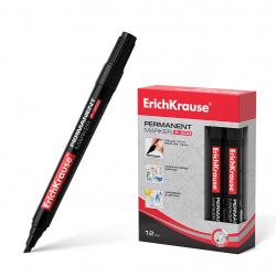 Erichkrause Marcador Permanente P-300 - Punta Biselada - para Escribir en Multiples Superficies - Color Negro