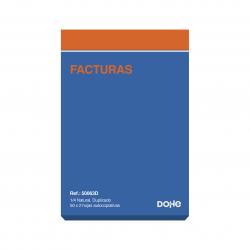 Dohe Talonario de Facturas - Cuarto Natural - 50x2 Hojas Autocopiativas - Duplicado