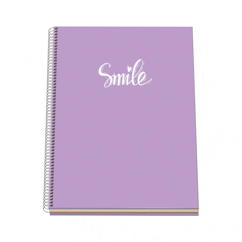 Dohe Serie Pastel Cuaderno con Espiral - Tamaño A4 de 100 Hojas 90gr - Hojas Microperforadas con 4 Taladros - Cuadricula 5mm - C