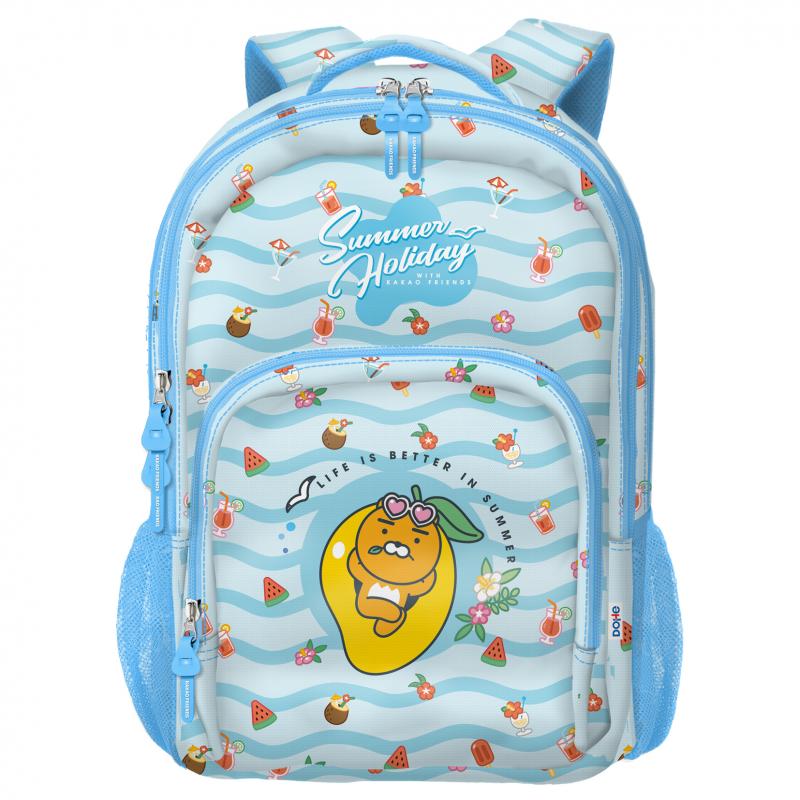 Dohe Kakao Friends Summer Holiday Mochila Escolar Grande - 3 Compartimentos - Bolsillos Laterales - Tirantes Acolchados y Ajusta